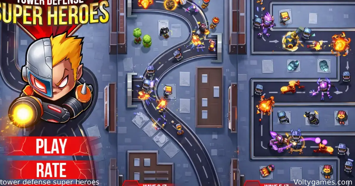 tower defense super heroes