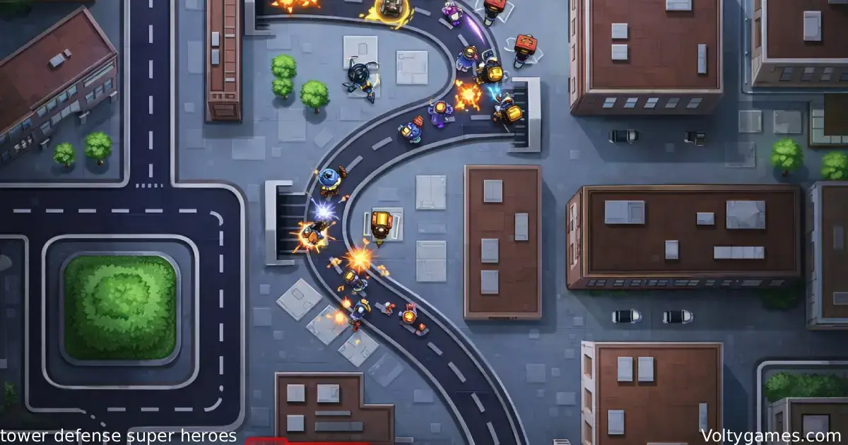 tower defense super heroes
